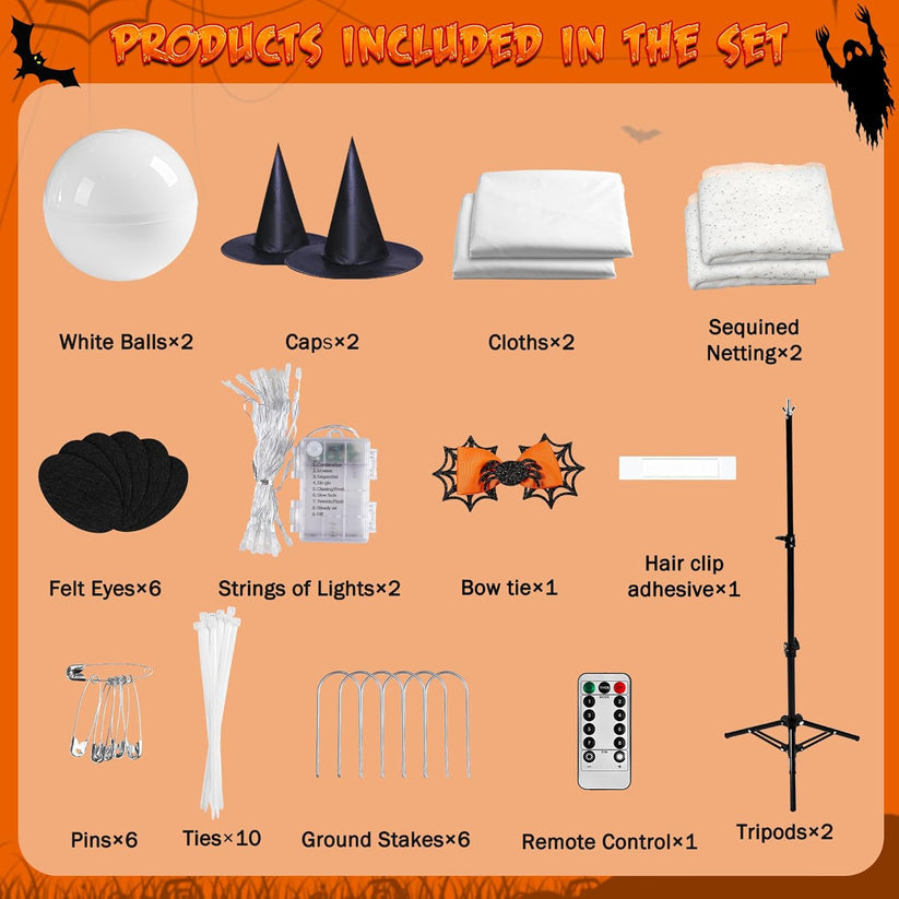 Phantom Friend: Life-Size Ghost with Adjustable Height