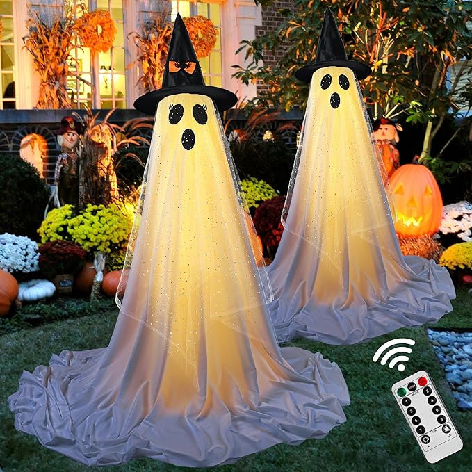 Phantom Friend: Life-Size Ghost with Adjustable Height