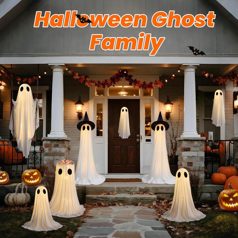 Phantom Friend: Life-Size Ghost with Adjustable Height
