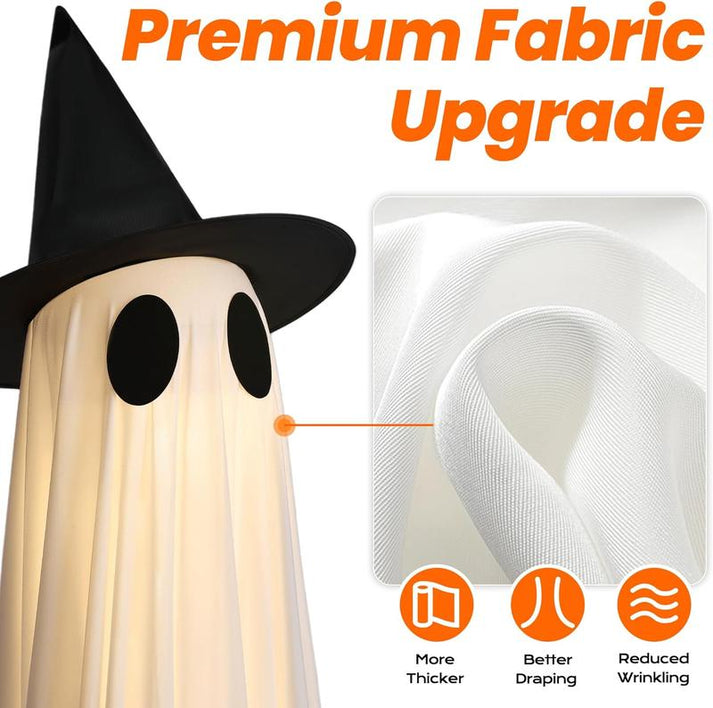 Phantom Friend: Life-Size Ghost with Adjustable Height