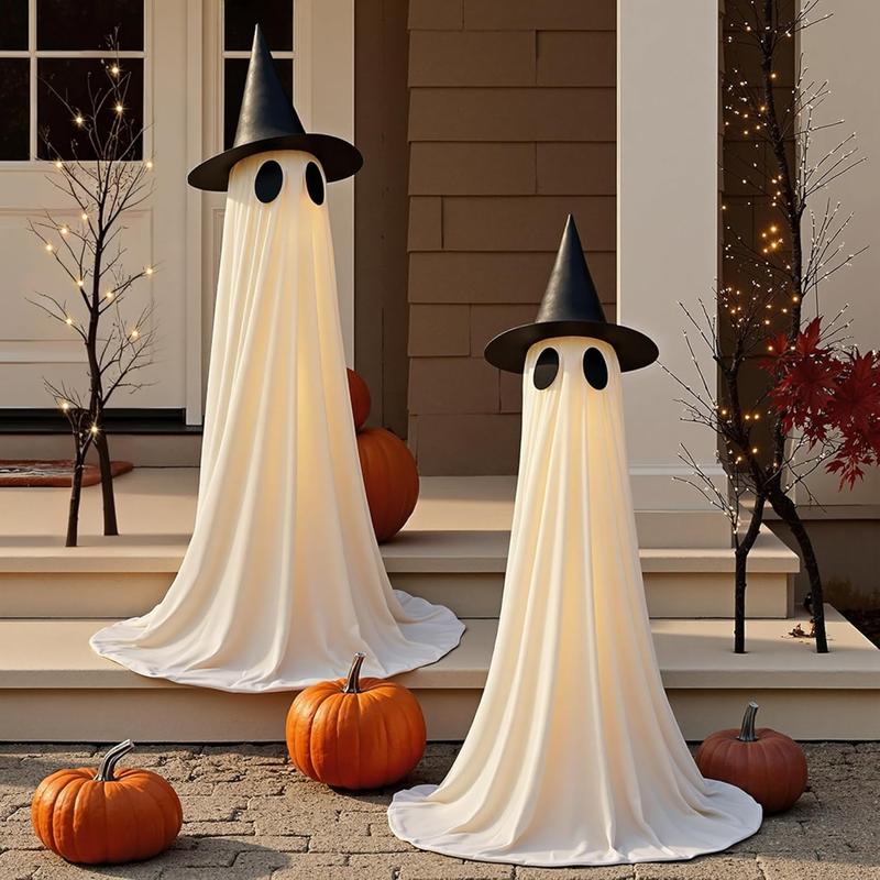 Phantom Friend: Life-Size Ghost with Adjustable Height